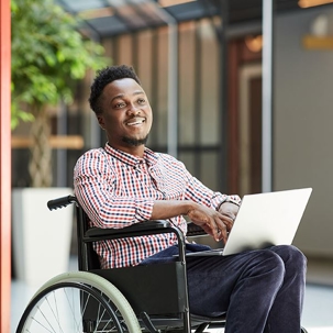 man on wheelchair